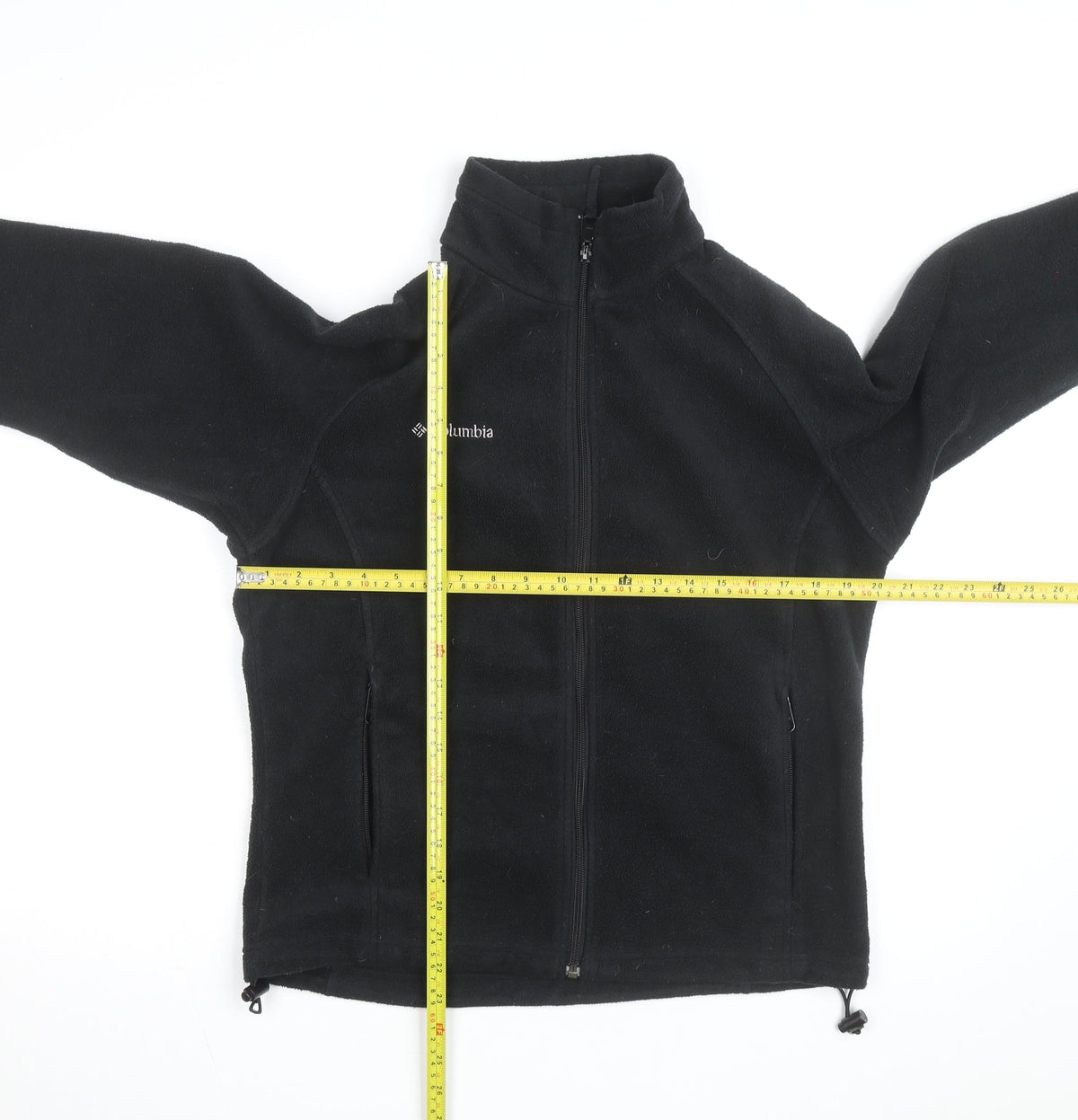 Columbia Women's Black Fleece Full Zip Mid-Length Active Jacket M