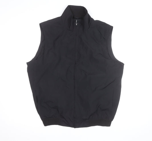 IZOD Men's Black Medium Full Zip Softshell Bodywarmer Waistcoat
