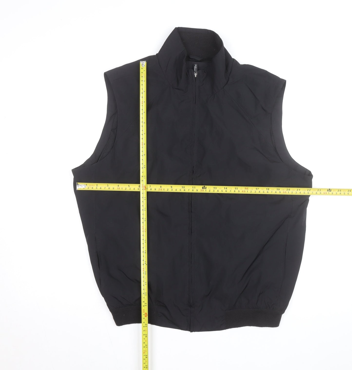 IZOD Men's Black Medium Full Zip Softshell Bodywarmer Waistcoat