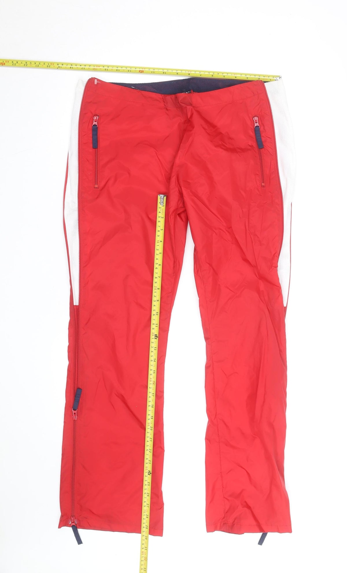 Tommy Jeans Women's Red Track Pants S Water Resistant Activewear Trousers