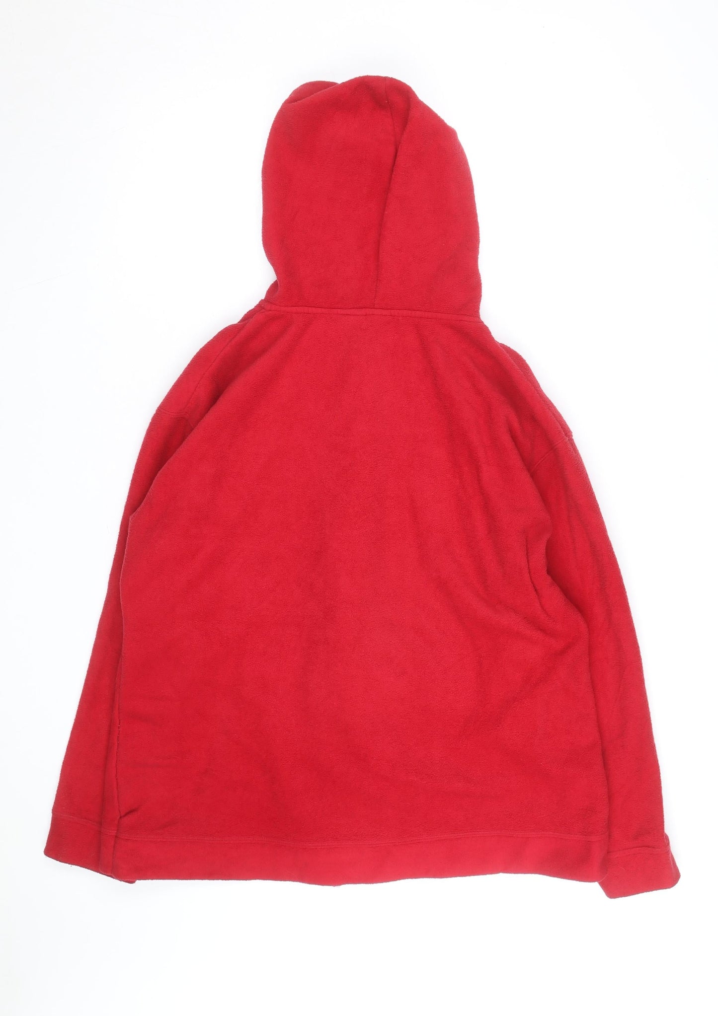 Disney Women Red Mickey Full Zip Fleece Hoodie 2XL
