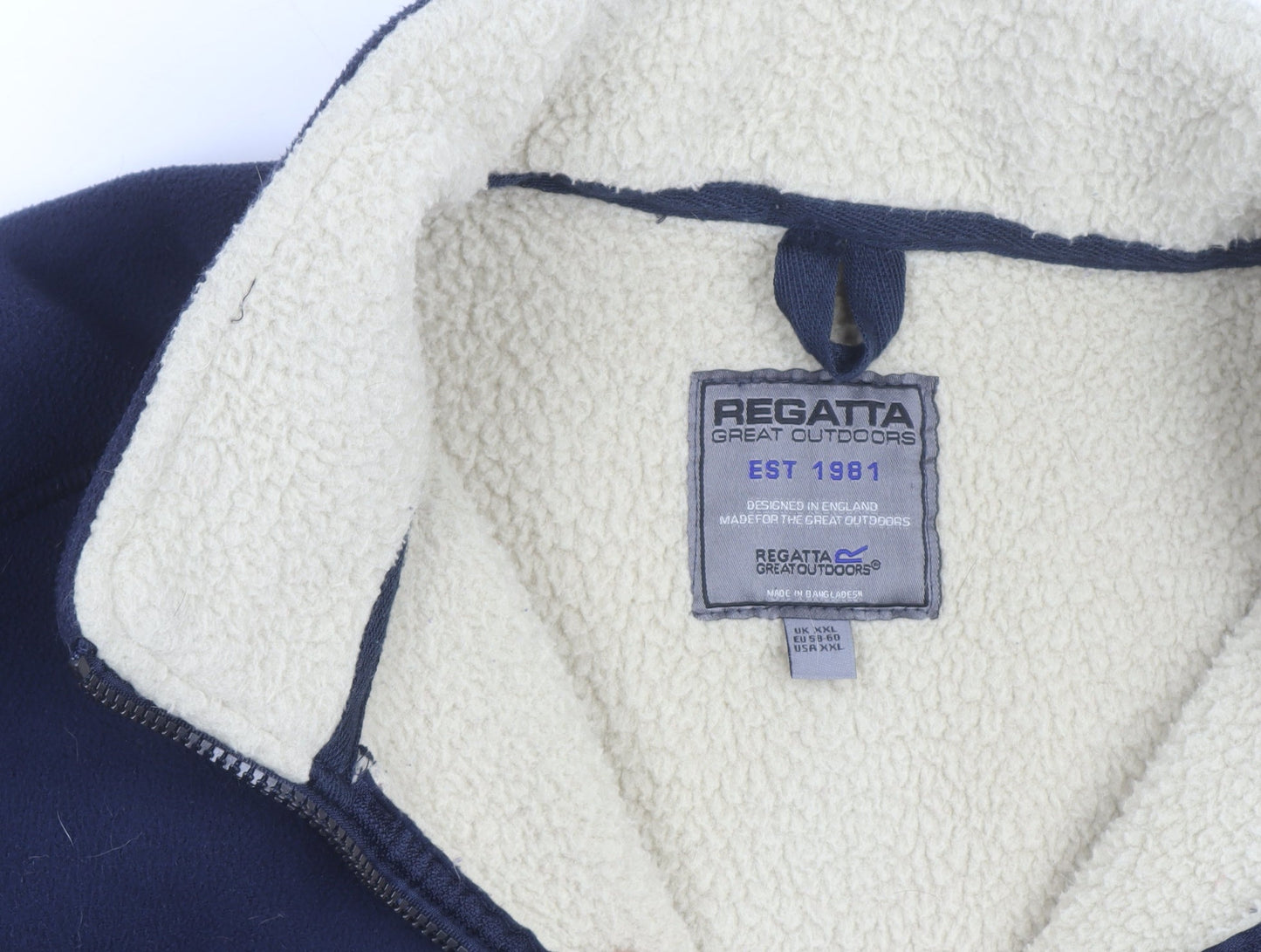 Regatta Men's Blue Fleece Basic Jacket 2XL Warm Lined Outdoor