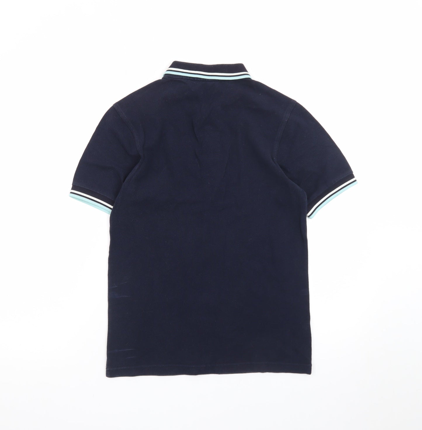 Fred Perry Men's Blue Slim Fit Polo Shirt XS Cotton