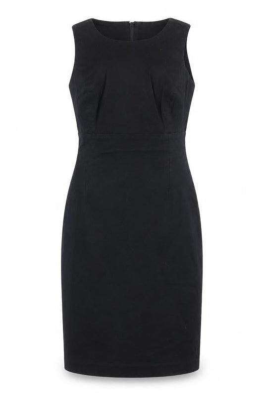 ORSAY Women's Black Sheath Dress Size 6 Sleeveless Knee Length