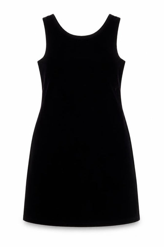 Falcini International Women's Black Velvet Sheath Dress Size 12