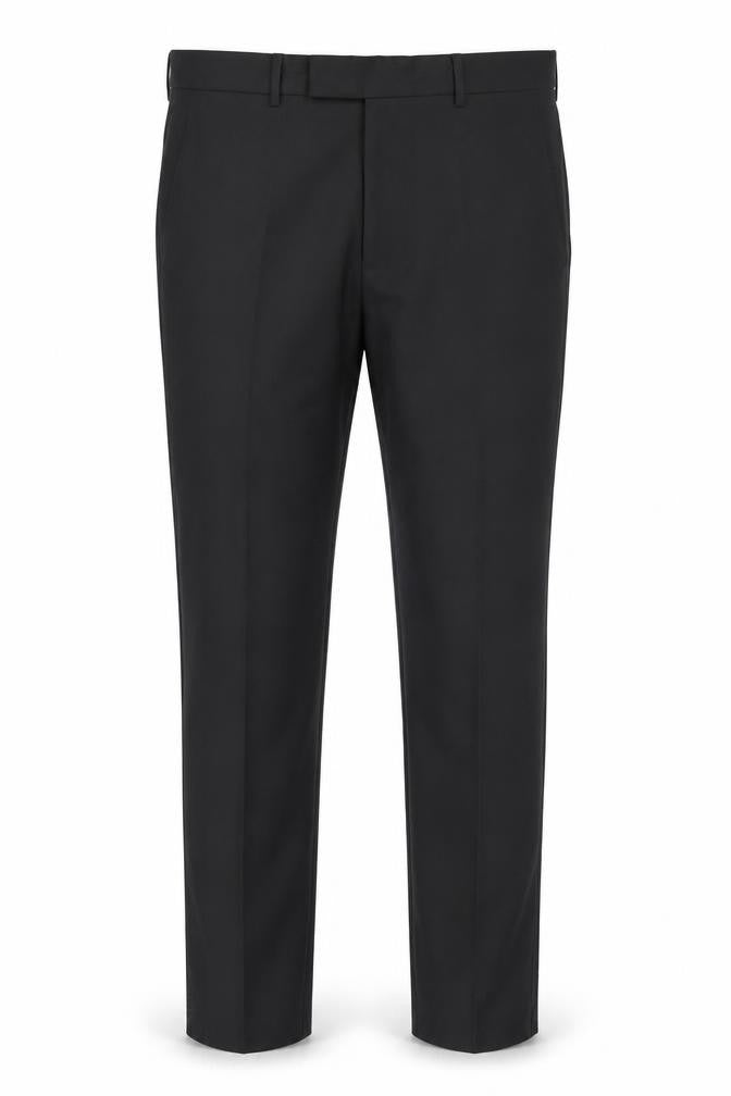 Marks & Spencer Men's Black Slim Fit Dress Trousers 32R Polyester Blend