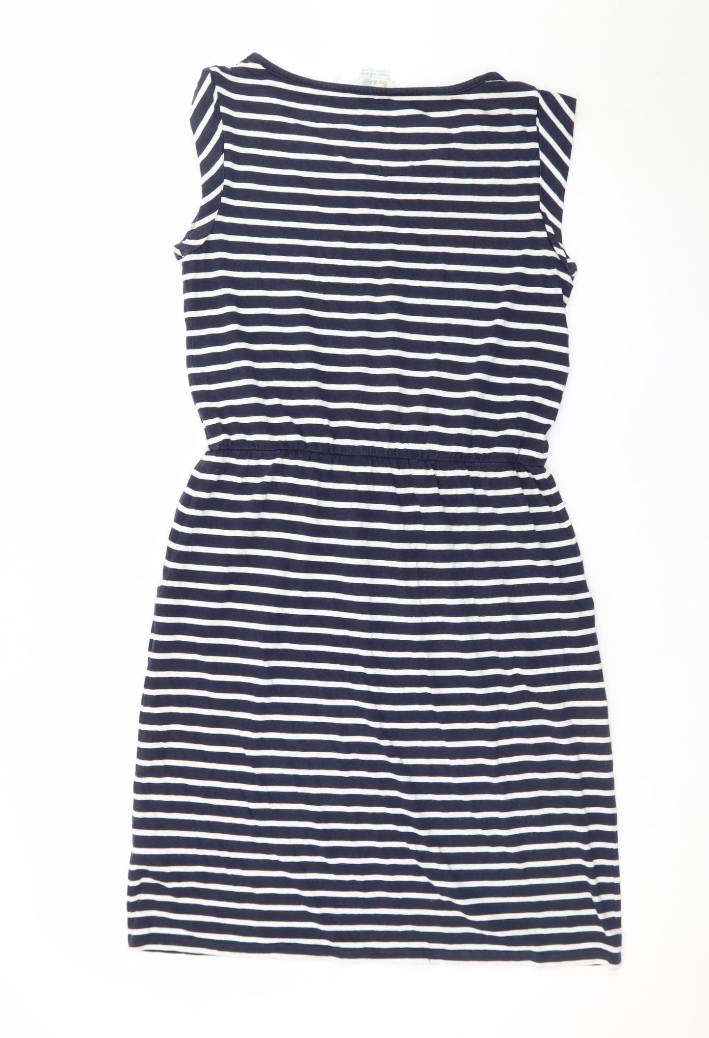 Boden Womens Blue Striped Cotton T-Shirt Dress Size 8