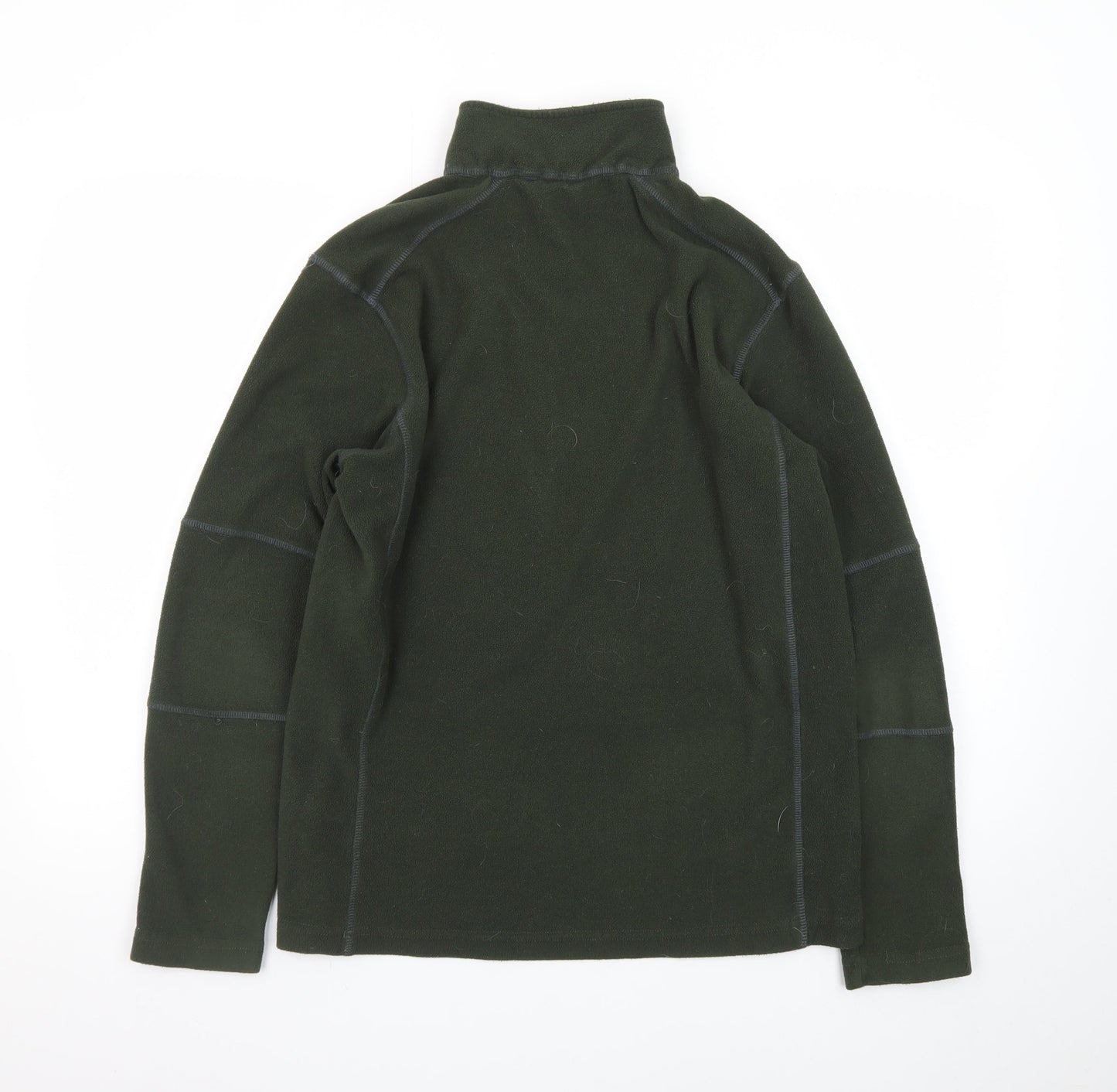 Ridgeline Mens Green Fleece Pullover Sweatshirt Small 1/4 Zip Outdoor