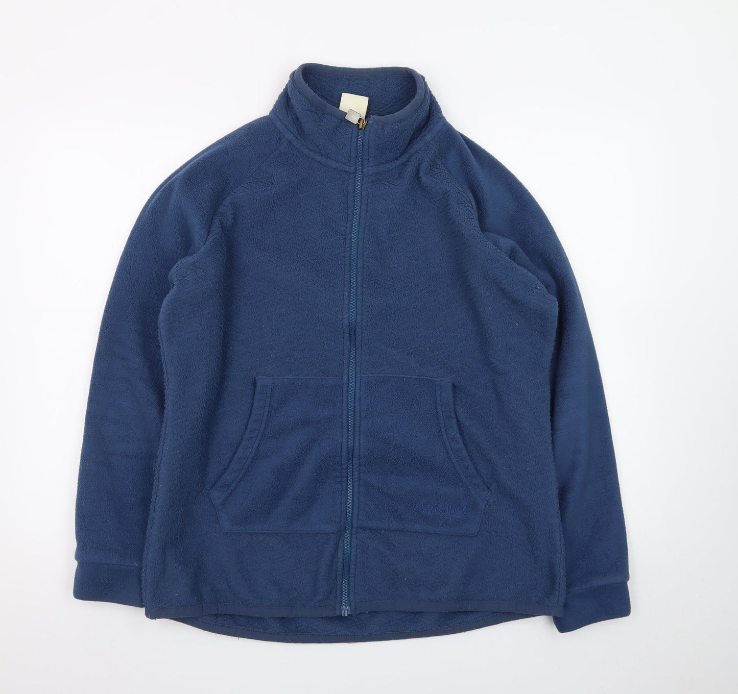 Weird Fish Womens Blue Fleece Full Zip Jacket Size 14
