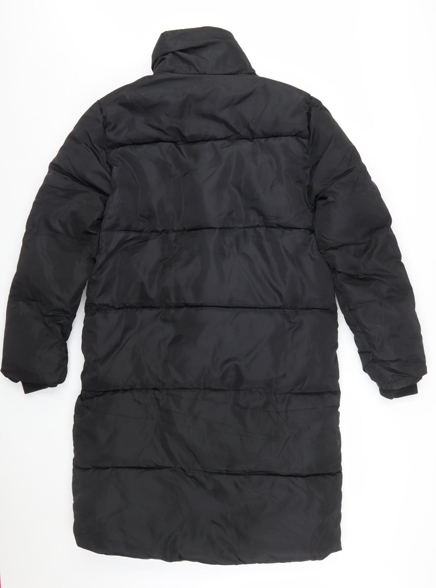 JIEYUFS Womens Black Long Puffer Coat XL Winter Quilted Jacket