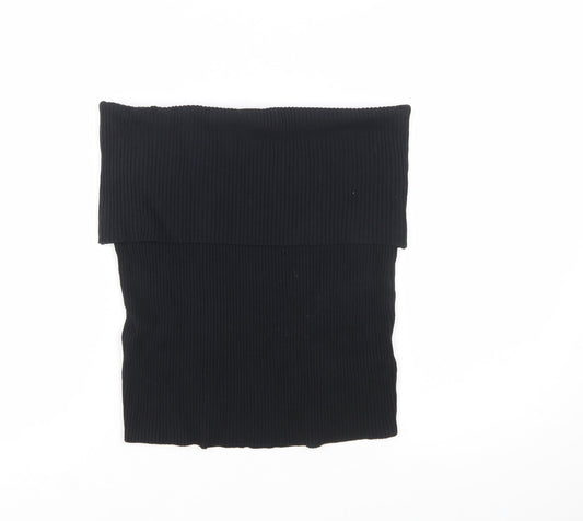 Marks and Spencer Women's Black Off Shoulder Knit Camisole Top Size 20