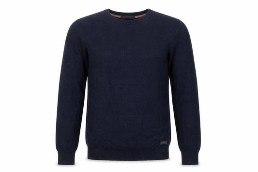 Scotch & Soda Men's Navy Blue Medium Crew Neck Pullover Jumper