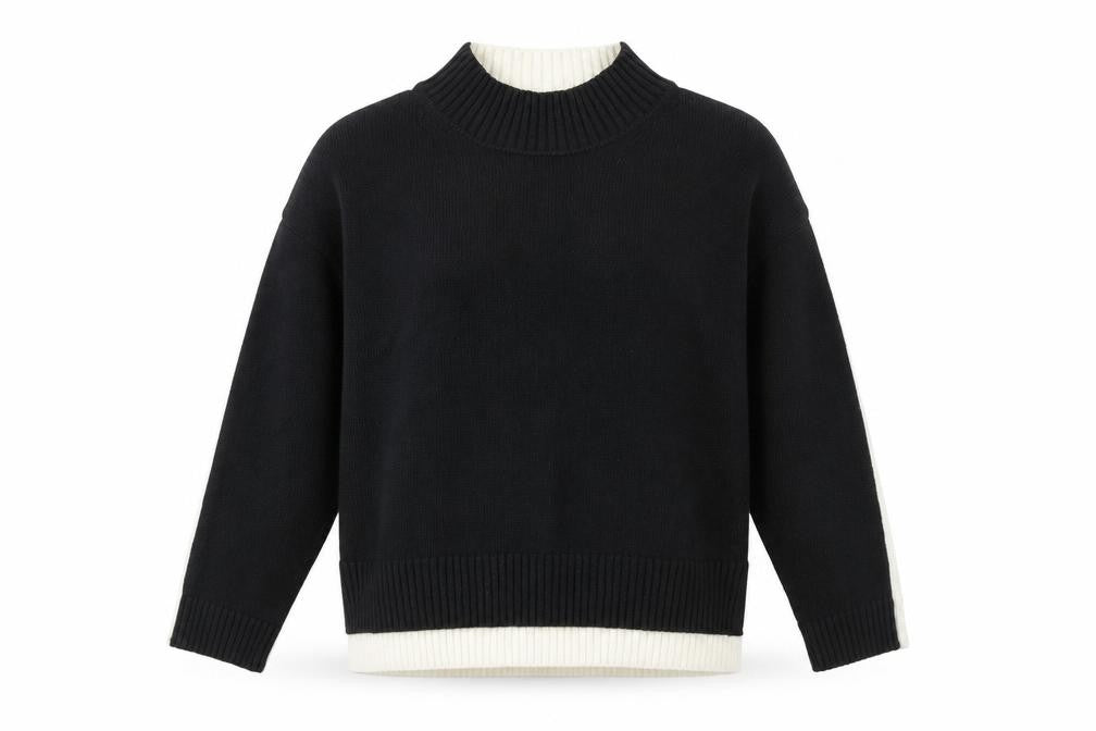 Marks & Spencer Womens Black Roll Neck Knit Jumper L