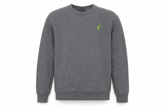 Ayacucho Men’s Grey Pullover Sweatshirt S Embroidered Logo