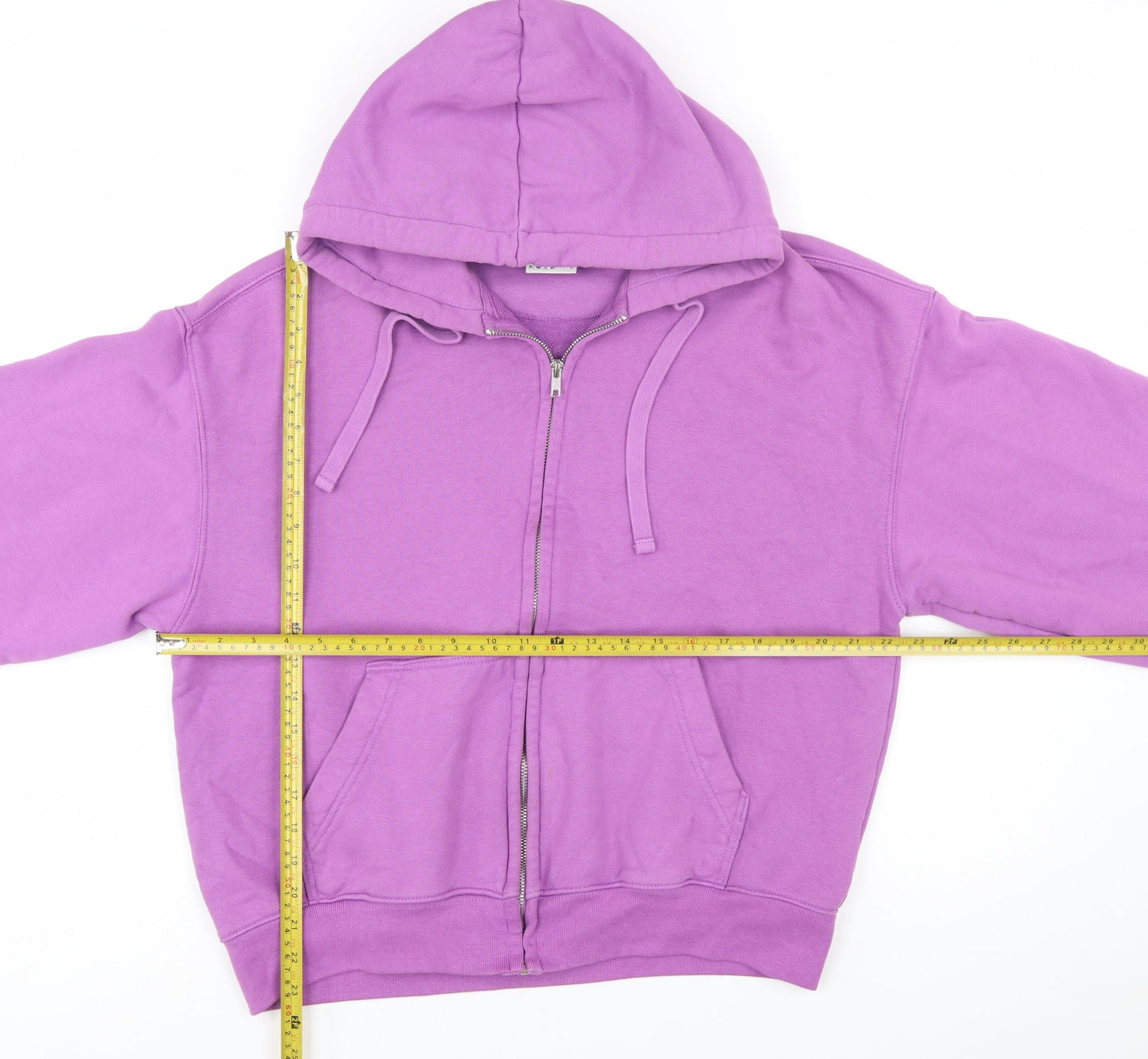 H&M Women’s Purple Cotton Full Zip Hoodie Size S