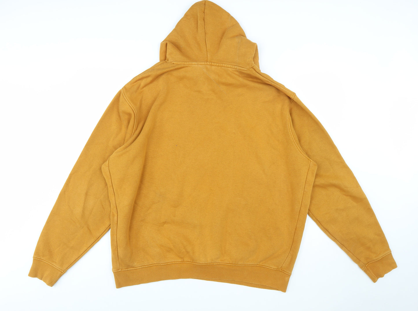 Next Men's Brown 2XL Pullover Hoodie with Logo and Kangaroo Pocket