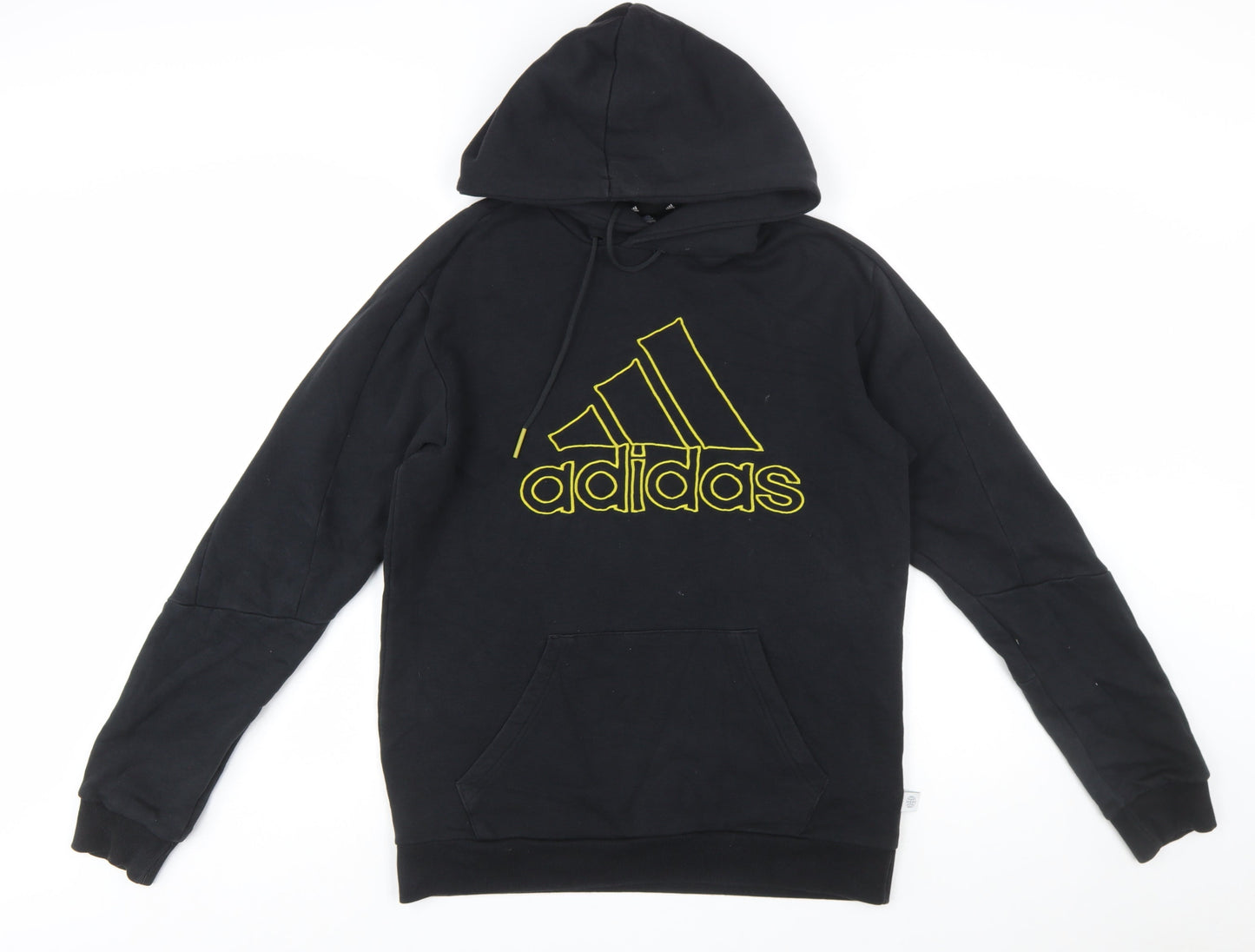 Adidas Men's Black Pullover Hoodie Small Logo Sports Fleece
