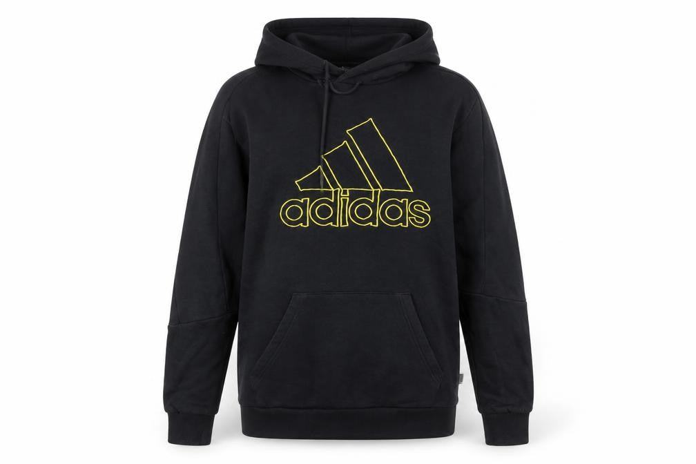 Adidas Men's Black Pullover Hoodie Small Logo Sports Fleece