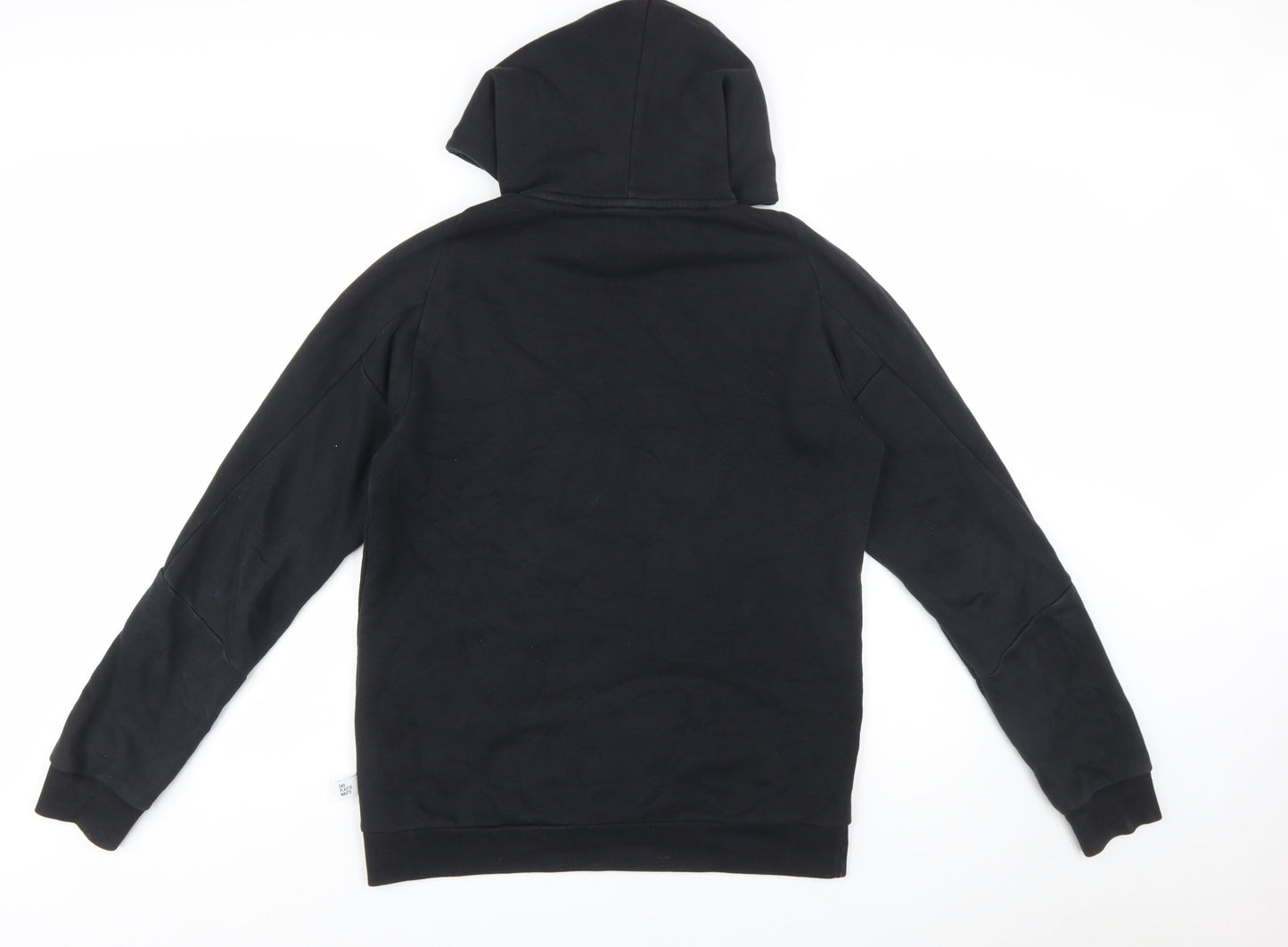 Adidas Men's Black Pullover Hoodie Small Logo Sports Fleece