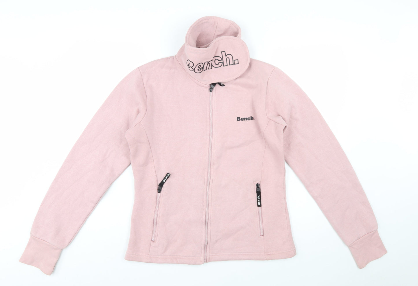 Bench Women's Pink Full Zip Hoodie Jacket Size 14 L