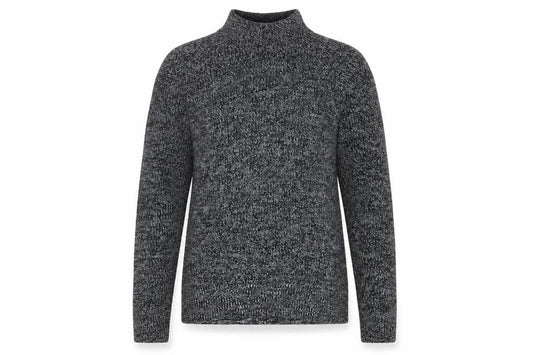Gap Women Black & White Roll Neck Long Sleeve Jumper Medium