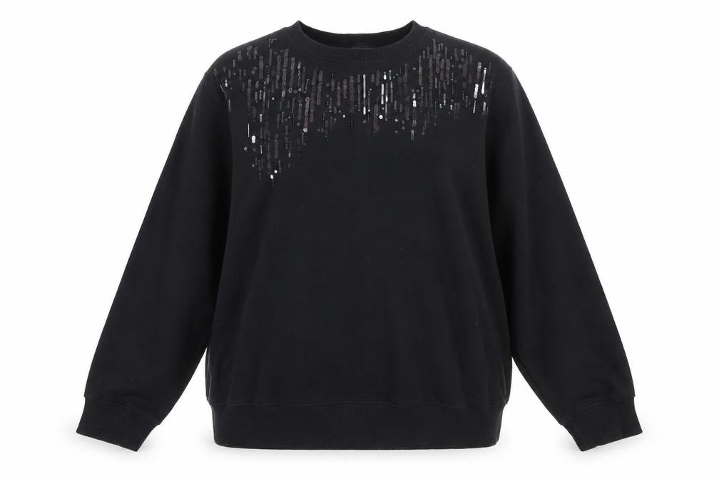 Marks & Spencer Women's Black Sequin Sweatshirt UK16
