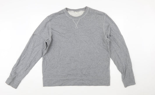 Arket Men's Grey Crew Neck Long Sleeve Sweatshirt XL
