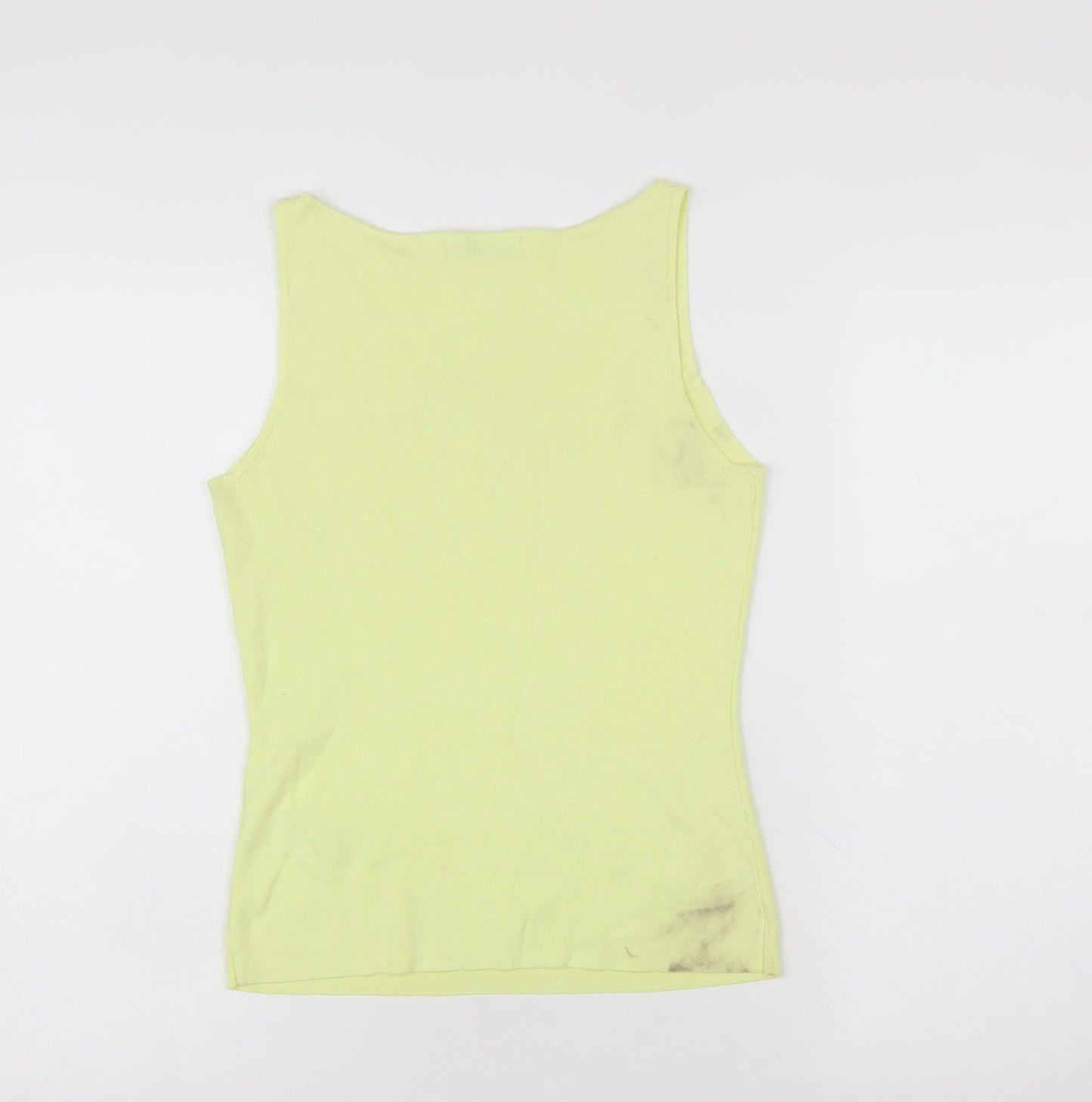 Marks and Spencer Women’s Yellow Tank Top Size M Basic Knit