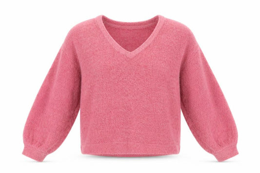 Marks and Spencer Women’s Pink V-Neck Pullover Sweater XS