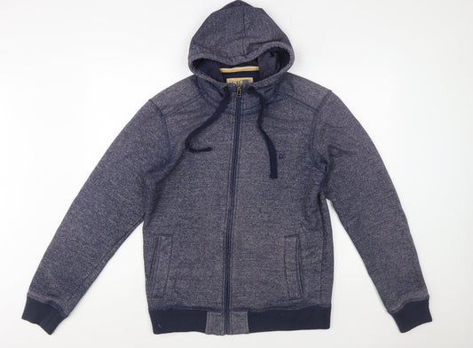 Marks and Spencer North Coast Mens Blue Full Zip Hoodie M