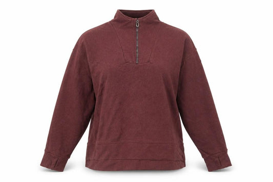 Trespass Womens Burgundy 1/4 Zip Pullover Sweatshirt UK14 L