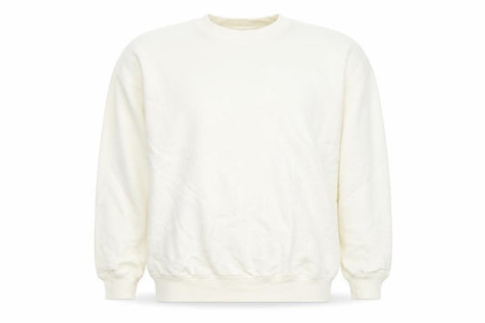 H&M Move Women Ivory Pullover Sweatshirt Small Cotton Blend Crew Neck