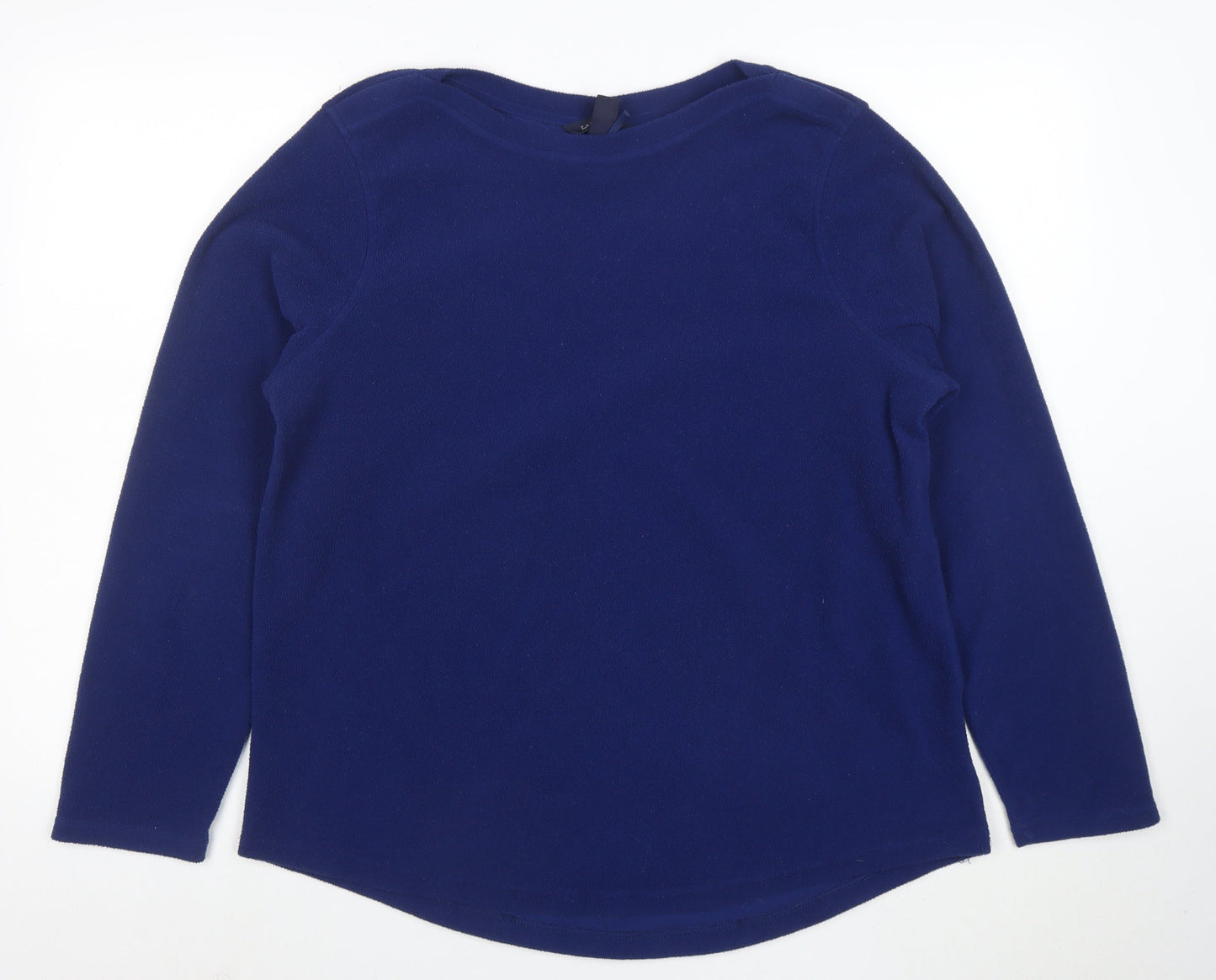 Lands’ End Womens Blue Fleece Pullover Sweatshirt XL
