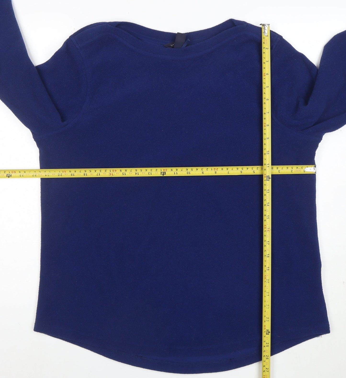 Lands’ End Womens Blue Fleece Pullover Sweatshirt XL