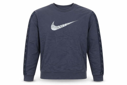 Nike Men’s Blue Crew Neck Logo Pullover Sweatshirt Size M
