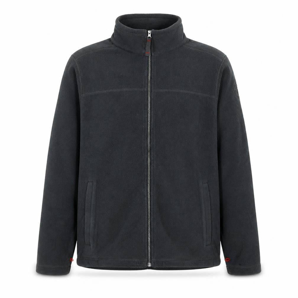 TOG24 Boys Grey Fleece Jacket 13 Years Full Zip Lightweight Outdoor