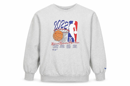 Nike Men's Grey 2XL Crew Neck NBA 2022 Sweatshirt