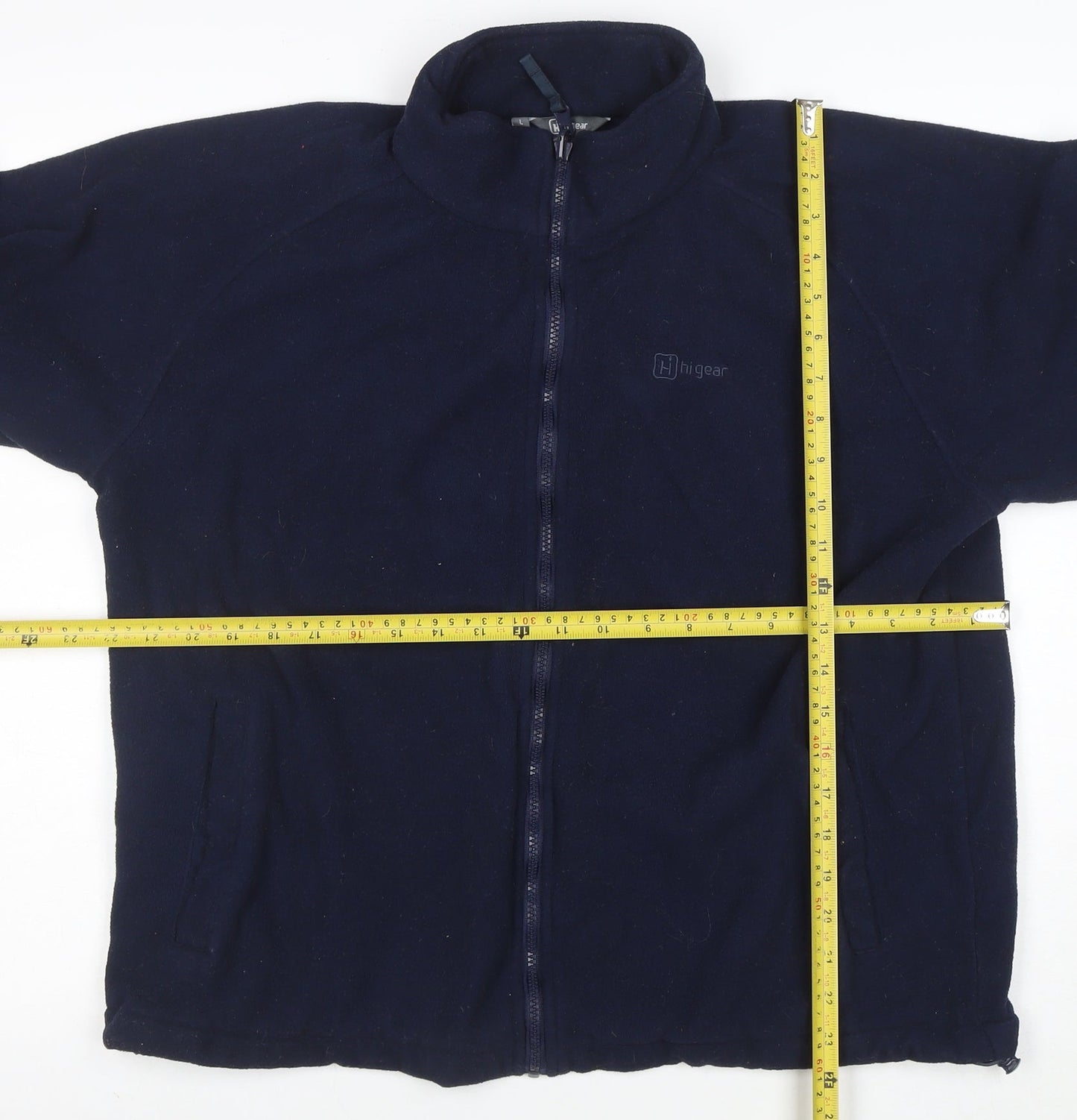 Hi Gear Womens Blue Fleece Full Zip Jacket Size L Outdoor Warm Layer