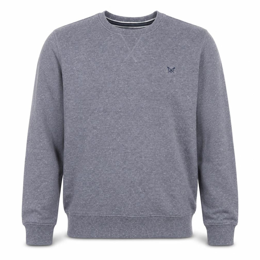 Crew Clothing Men's Grey Small Cotton Blend Crew Neck Sweatshirt