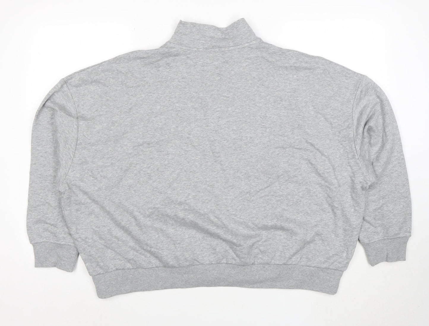 Marks and Spencer Women Grey XL 1/2 Zip Pullover Sweatshirt