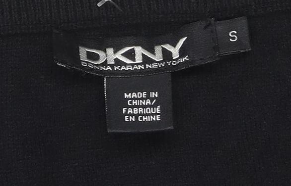 DKNY Womens Black Silk Cotton Cashmere Knit Sleeveless Tank Top S