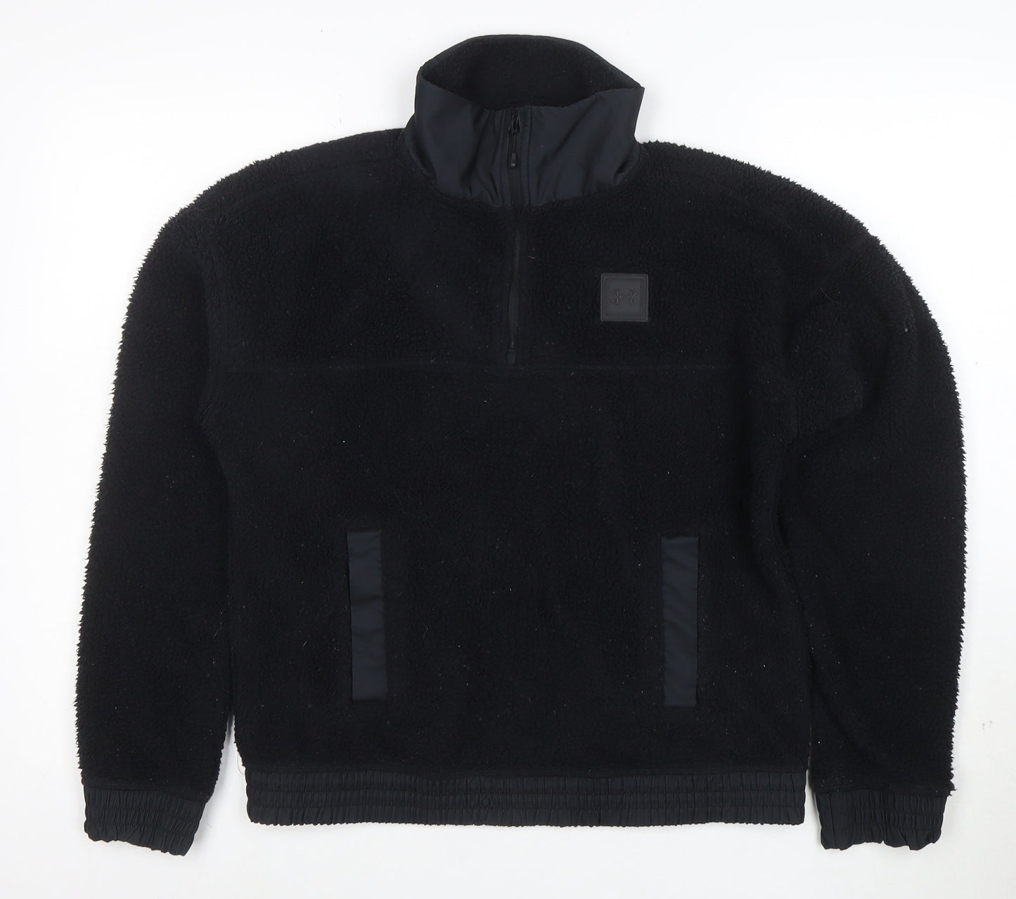 Under Armour Women's Black Small Fleece 1/2 Zip Pullover Sweatshirt