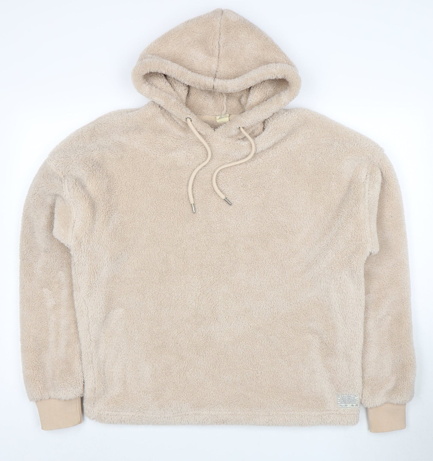 Urban Outfitters Womens Beige Faux Fur Pullover Hoodie XS