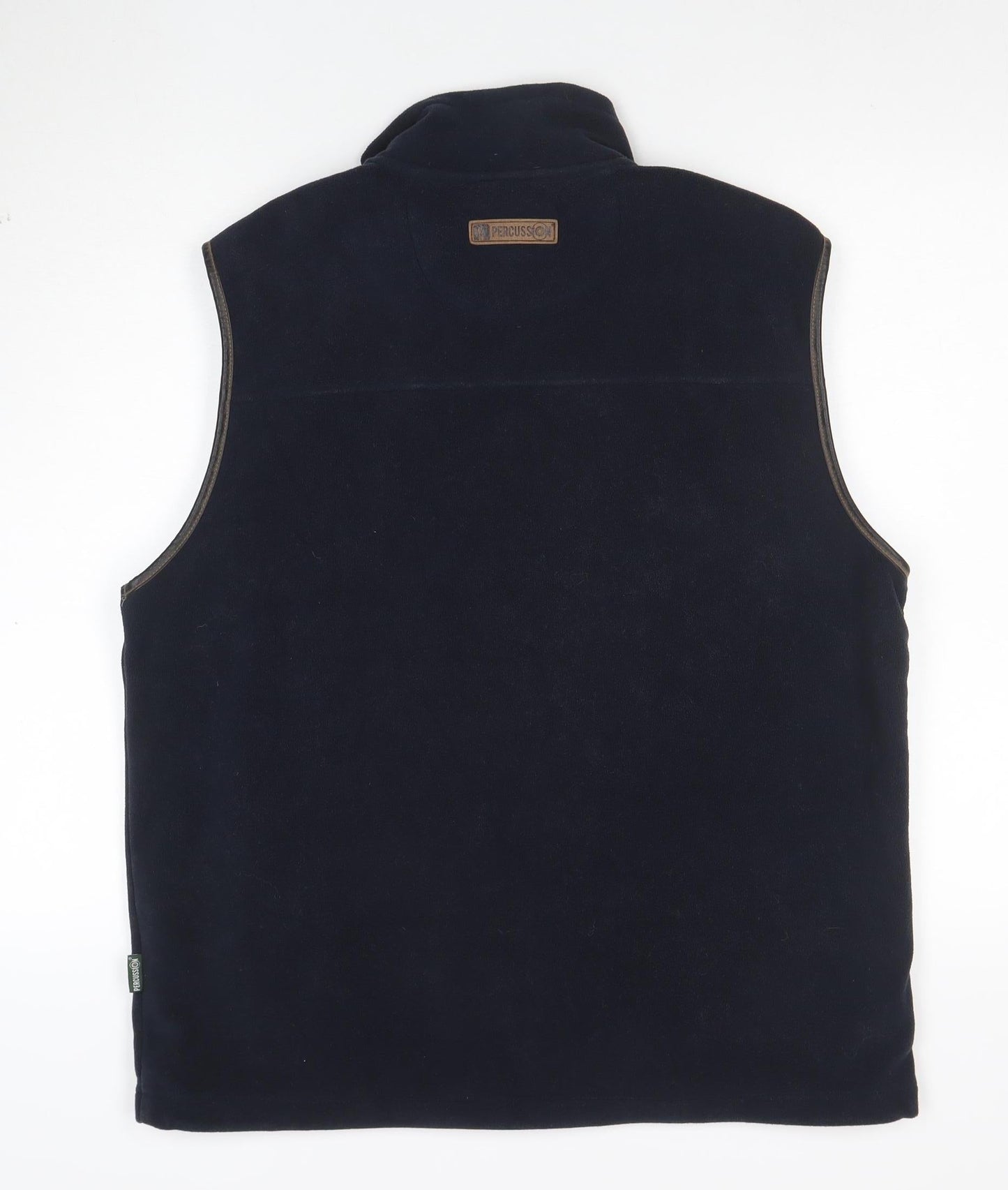 Percussion Men's Blue Fleece Waistcoat XL Outdoor Full Zip Vest