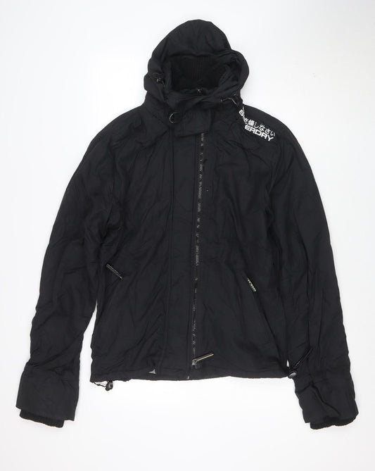Superdry Men's Black M Windbreaker Hooded Jacket