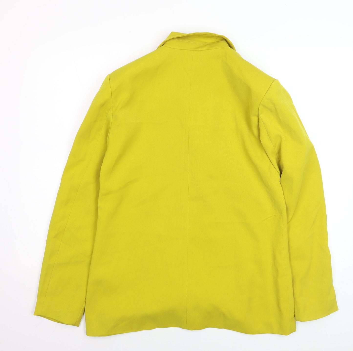 Missguided Women's Yellow Regular Fit Double-Breasted Blazer UK 8