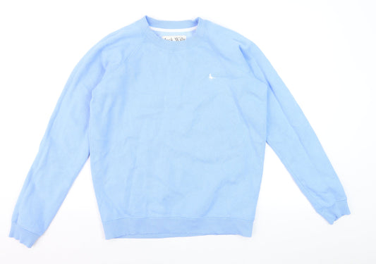 Jack Wills Women Blue Crew Neck Pullover Sweatshirt UK10