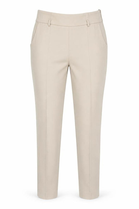 Madeleine Women’s Beige Slim Fit Petite Trousers UK 12S