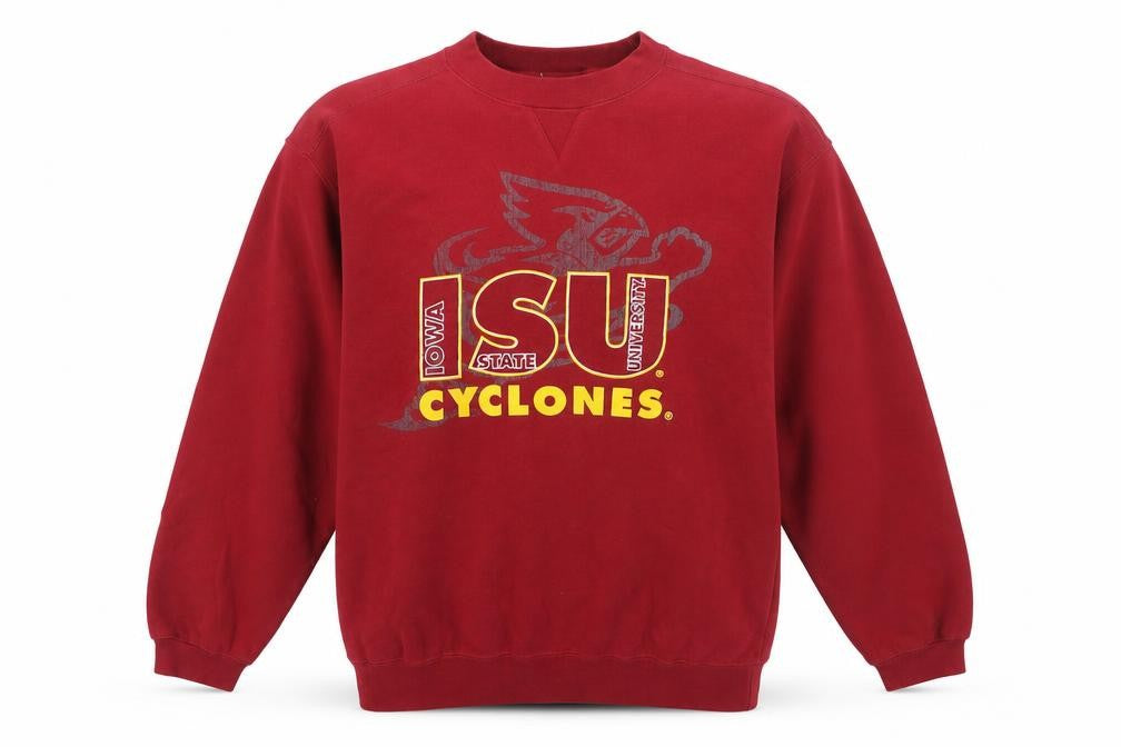 LF2 Apparel Boys Red Iowa State Cyclones Pullover Sweatshirt YXL