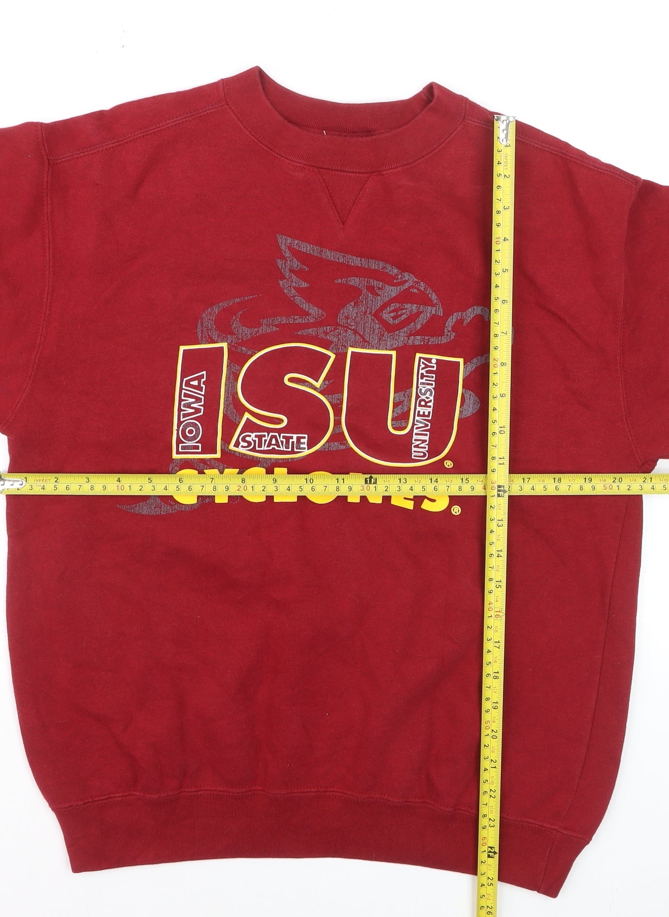 LF2 Apparel Boys Red Iowa State Cyclones Pullover Sweatshirt YXL